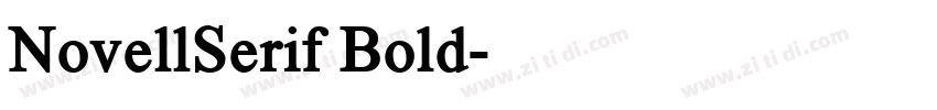 NovellSerif Bold字体转换